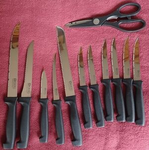 Kitchen knife set, Basic Essentials 12 pc. Set
